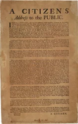 A Citizens Address to the Public angående stöd för kungliga trupper, 18 december 1769