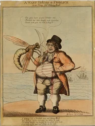 En geting som leker, 1813 (handfärgad etsning)