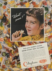 Annons för DuPont Cellophane, 1937