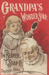 Annons för Grandpas Wonder Soap, c.1898