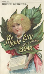Annons för Maple City Self Washing Soap, c.1880