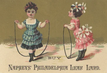 Annons för Naphys Philadelphia Leaf Lard, ca 1880