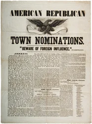 American Republican Town Nominations: Se upp för utländskt inflytande, c.1845