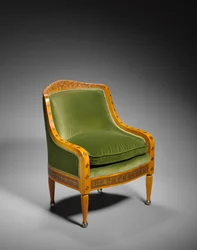 Fåtölj, designad av Tiffany Studios, USA, ca 1890