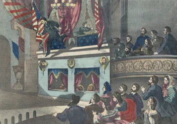 Mordet på president Abraham Lincoln, omkring 1865
