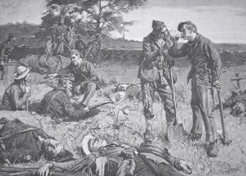 Mellan linjerna under vapenvila (litho)