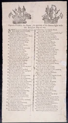 Kapten Wards strid med regnbågens krigsskepp, tryckt på bredsidan 1775 (tryck)