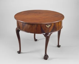 Kortbord, c. 1760-1780 (mahogny; tall, vit ek och lönn)