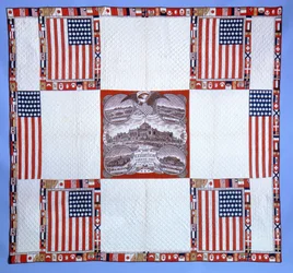 Centennial quilt, Massachusetts, 1876 (bomull)