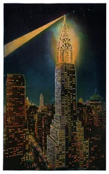 Chrysler-byggnaden, New York, ca 1929 (tryck)