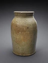 Churn, c. 1865-1900 (alkaliskt glaserat stengods)
