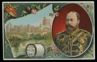 Clarks Mile-End Spool Cotton Trade Card