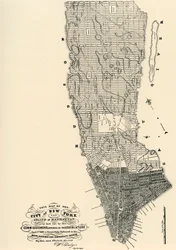 Kommissionärernas karta över Manhattan