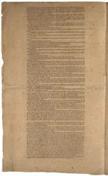 Konstitution, första tryckning, tryckt av Dunlap & Claypoole, 17-19 september 1787 (se även GLC 695933, GLC 695935 & GLC 695936)