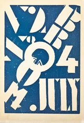 Omslag till konsttidningen "Broom", c.1921-1924