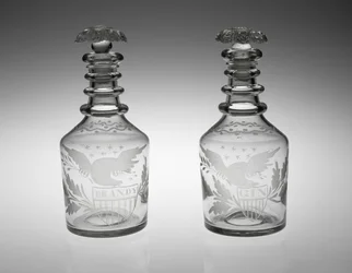 Karaffer, c. 1830-1840 (blyglas)