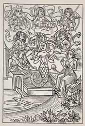 Fen Melusina, ur The World Guide to Gnomes, Fairies, Elves and Other Little People av Thomas Keightley (1789-1872), utgiven 1880
