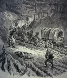 Federalt bagagetåg (litho)