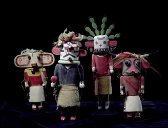 Fyra Kachina dockor