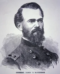General James Birdseye McPherson (1828-64) (gravyr)