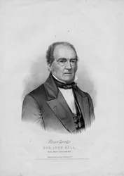 Hon. John Bell, vår nästa president, pub. av Currier & Ives efter ett fotografi av James E. McClees, Phila., 1860