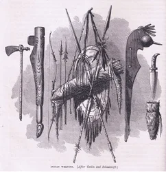 Indiska vapen, illustration från Cassell