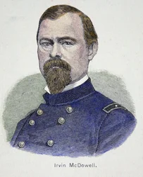 Irvin McDowell (1818-85) (färgad gravyr)