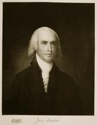 James Madison, USA:s fjärde president, pub. 1901 (fotogravyr)