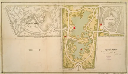 Karta över Garfield Park, Chicago, Illinois