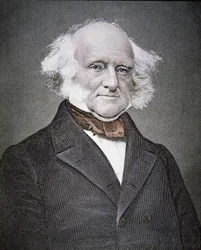Martin van Buren (1782-1862) (färgad gravyr)