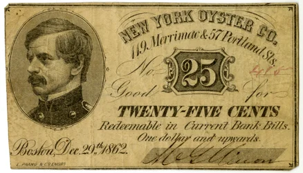 New York Oyster Co., 119 Merrimac & 57 Portland St., 1862