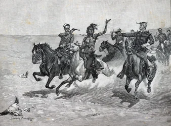 North West Mounted Police ”Gripandet av en Blackfeet-mördare”