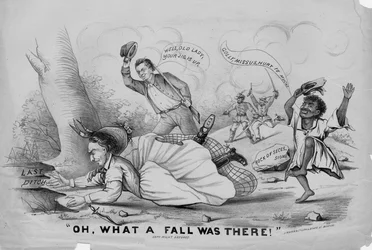 Åh, vilken höst var det!, utgiven av J. Mayer & Co. Lith, Boston, ca 1865