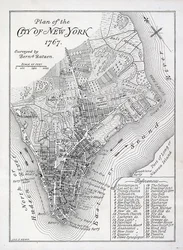Plan över staden New York 1767 (litho)
