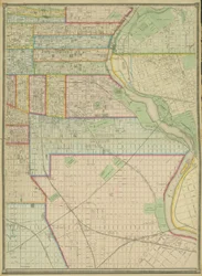 Plåt 5, Karta över hela den inkorporerade staden Philadelphia, 1867
