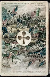Spelkort: Ace of Clubs (färg litho)