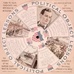 Political Object Lessons, Amerikansk presidentkampanjaffisch för William McKinley (1843-1901) c.1897
