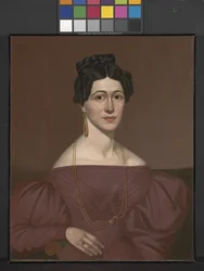 Porträtt av Eliza C. Ayres (olja på duk)