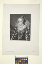 Porträtt av Jacquelin De Cordes (bläck)