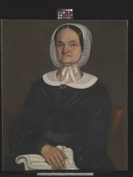 Porträtt av Sally Montgomery (olja på duk)