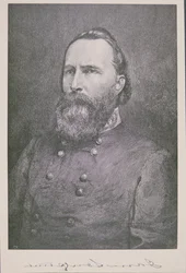 Porträtt av general James Longstreet (1821-1904) (litho)