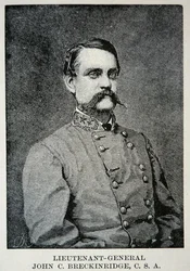Porträtt av generallöjtnant John Breckinridge (litho)