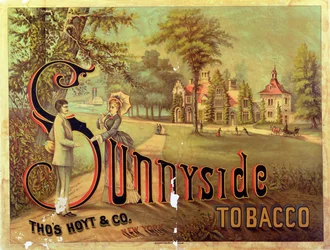 Affisch som annonserar Sunnyside Tobacco