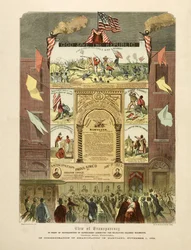Affisch som firar "Emancipation in Maryland, 1 november