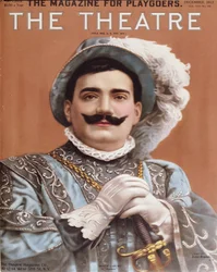 Affisch föreställande Enrico Caruso (1873-1921) som Rigoletto, 1912