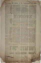 Förhandlingar och adress för konstitutionella konventet, ca 19 mars 1861