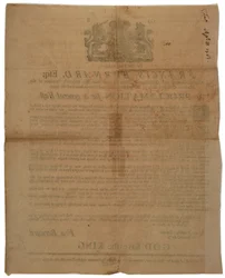 Tillkännagivande i namn av Francis Bernard, guvernör i Massachusetts Bay: tillkännager en fastedag under det franska och indiska kriget, den 8 april 1761