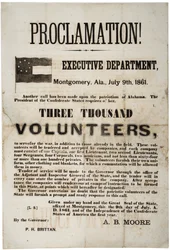 Rekryteringsbredd som begärde tre tusen frivilliga, 9 juli 1861