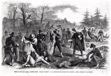 Scener i kriget: Rebel Soldiers after Battle 