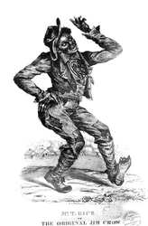 Notomslag till The Original Jim Crow, skriven av Thomas Dartmouth Daddy Rice